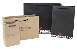Image of Eco Paper Bag in brown/white kraft paper