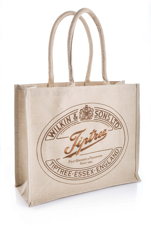 Bespoke Embroided Tiptree Juco Shopping Bag