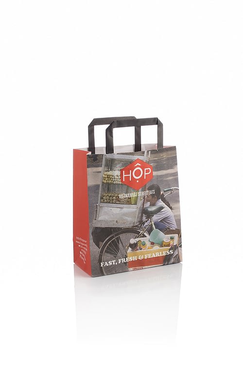 Hop Custom Tape Handle Kraft bag