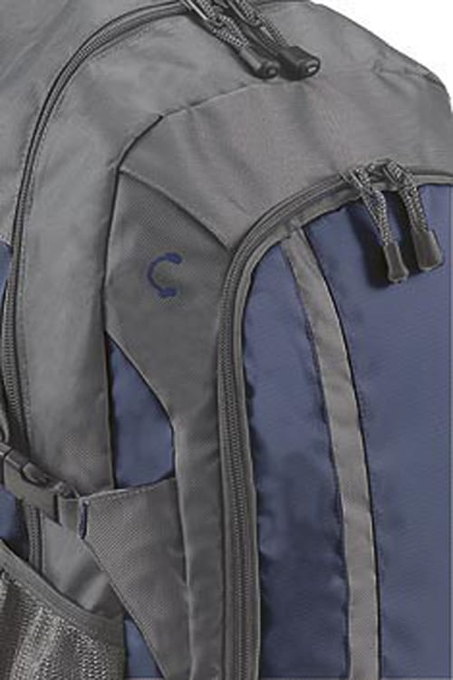 Closeup of Galaxy Backpack in Blue