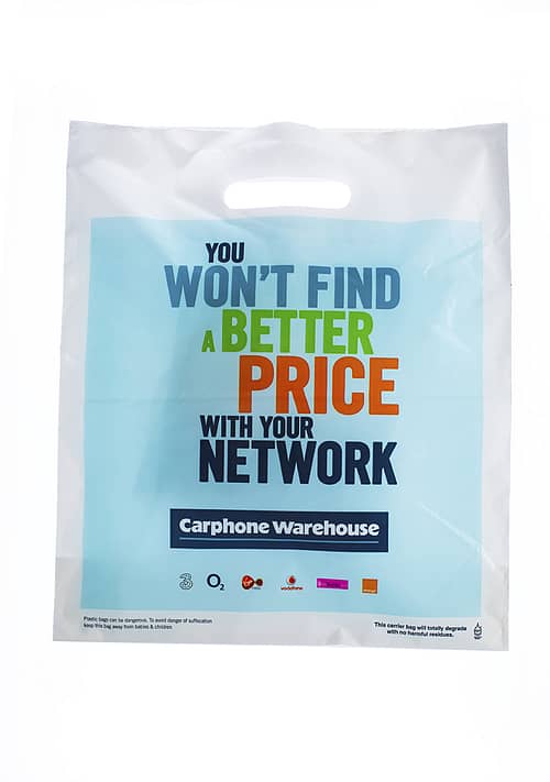 Bespoke Carphone Warehouse Patch Handle Carrier Bag