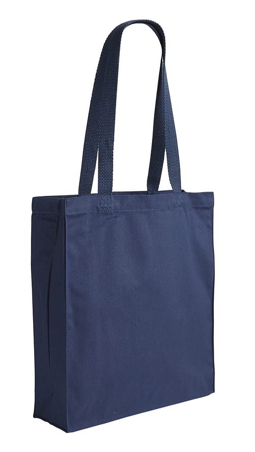 Illustrious Blue Canvas Shopper Bag