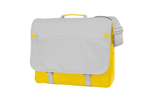 Yellow and White CONGRESS Shoulder Bag